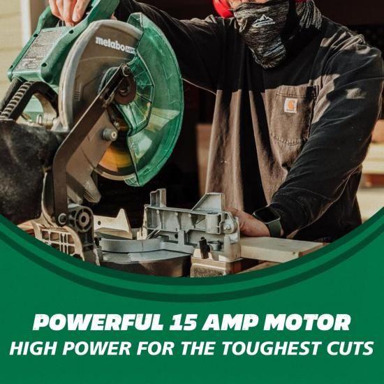 Metabo HPT 複合マイターソーと鋸台セット、10インチ＆シングルベベル 