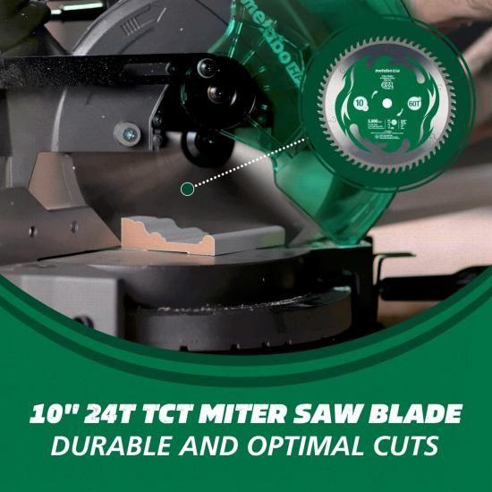 Metabo HPT 複合マイターソーと鋸台セット、10インチ＆シングルベベル 