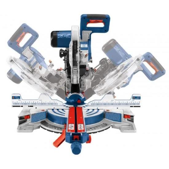 BOSCH GCM12SD 15アンペア 12インチ コード式 デュアルベベル スライディンググライド マイターソー 60歯ソーブレード & MS1234 マイターソー長さストッパー_2