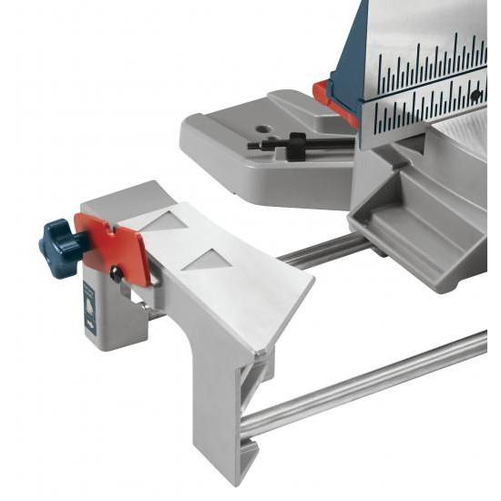 BOSCH GCM12SD 15アンペア 12インチ コード式 デュアルベベル スライディンググライド マイターソー 60歯ソーブレード & MS1234 マイターソー長さストッパー_4