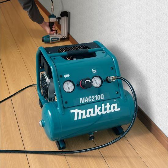 Makita マキタ MAC210Q 静音シリーズ、1馬力、2ガロン、オイルフリー 
