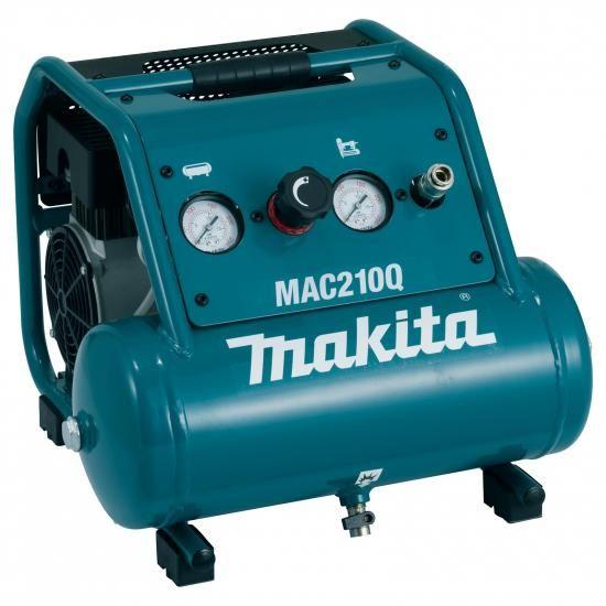 Makita マキタ MAC210Q 静音シリーズ、1馬力、2ガロン、オイルフリー