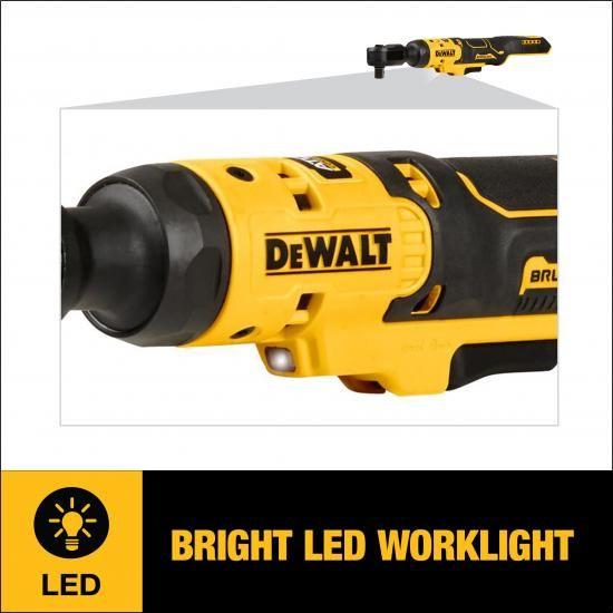 DEWALT ATOMIC 20V MAX ブラシレス コードレス ラチェット、1/2インチ、本体のみ (DCF512B)_3