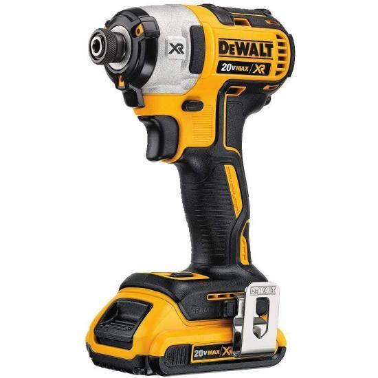 DEWALT 20V MAX* XR コードレスインパクトドライバーキット、ブラシレス、1/4インチ、3スピード、バッテリー2個 (DCF887D2)_1