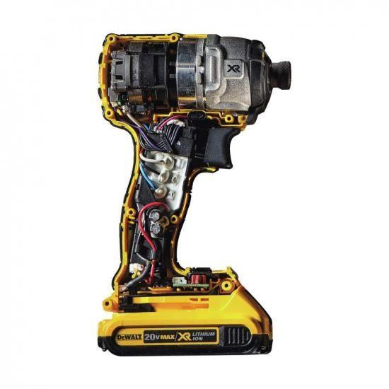 DEWALT 20V MAX* XR コードレスインパクトドライバーキット、ブラシレス、1/4インチ、3スピード、バッテリー2個 (DCF887D2)_3