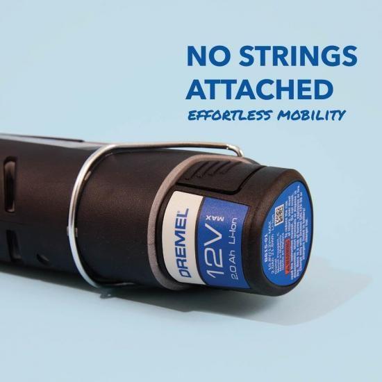 Dremel 8240-5 12V コードレスロータリーツールキット（可変速度、快適グリップ付き） - 2AH バッテリーパック、充電器、5 つのアクセサリ、レンチ、ツール_3