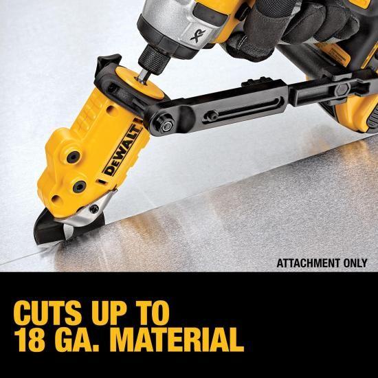 DEWALT 金属せん断/カッタードリルアタッチメント、インパクト対応