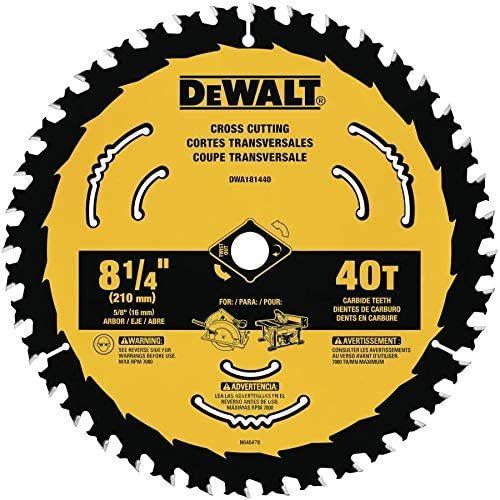 新品替刃付き✴︎DEWALTテーブルソー DEWALT デウォルト DWA181440 40刃 8-1/4インチ 210mm ソーブレード 替