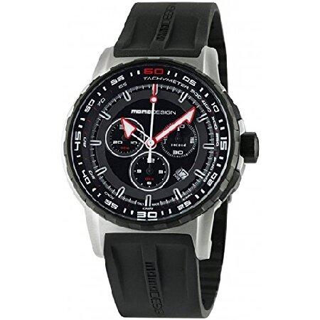 【限定価格セール！】 Analog Mens cuarzo crono pro Pilot Swiss 並行輸入品 MD2164SS-11 Bracelet Rubber with Watch Quartz 腕時計