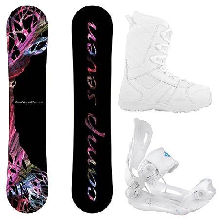 最も完璧な Lux Bindings-Siren Lux cn-System 138 Snowboard Featherlite Package Seven Camp Women's 並行輸入品 Boots-7 Snowboard ボード