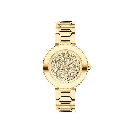 予約販売 Movado Women's BOLD T-Bar LYG Watch with a Flat Dot Crystal Dial, Gold (Model 3600492) 並行輸入品 腕時計