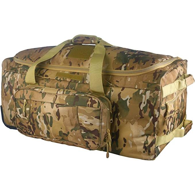 【正規逆輸入品】 Load-Out Luggage Duffel Travel Bag Deployment Wheeled WolfWarriorX 124L 並行輸入 Luggage(OCP) Rolling Bag Camping Heavy-Duty Bag X-Large ボストンバッグ