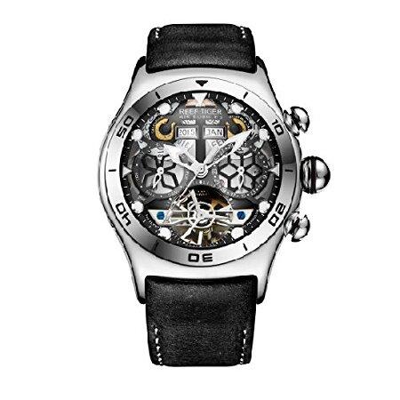 新しく着き Tiger Reef Sport 並行輸入品 (NRGA703-YBB) RGA703 Watch Tourbillon Steel Dial Skeleton Black Mens for Watches 腕時計