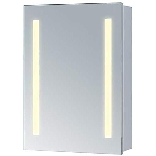 Elegant Lighting Vanity Cabinet Elixir Silver Powder Coat Mirror New 12w 並行輸入品 Apaproduction Fr