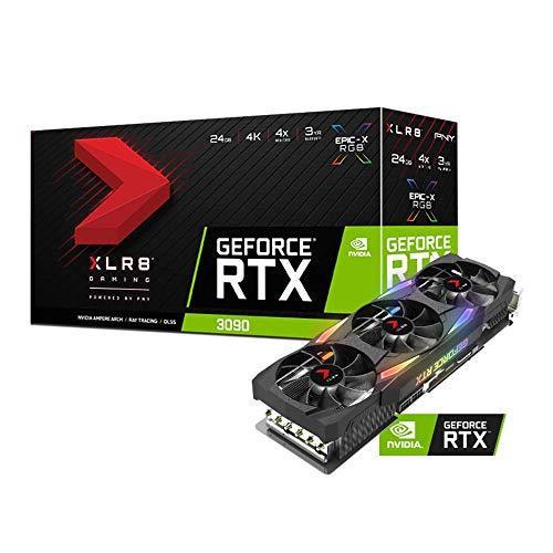 PNY GeForce RTX 3090 24GB XLR8 Gaming Uprising Epic-X RGB Triple Fan Graphics Card 並行輸入品 グラフィックボード、ビデオカード