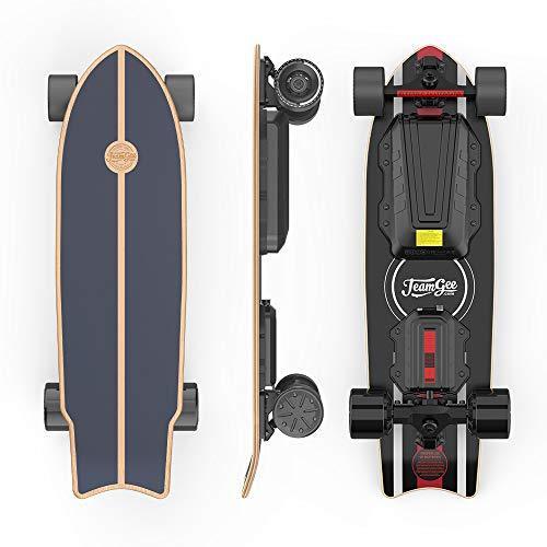 時間指定不可 Teamgee H Mini Electric Skateboard With Remote Control Hub Motors 900w 26pmh Top Speed Range 18 Miles 4 Speed Adjustment Load Up To 286 Lb 第1位獲得 Www Ladislexia Net