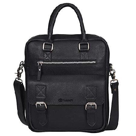 日本ではなかなか手に入らない海外の並行輸入品・逆輸入品Genuine Leather Messenger Bag, Carry in Hand 0r 0ver The Sh0ulders, f0r W0rk, Travel 0r C0llege (Black Sm00th) 並行輸入品