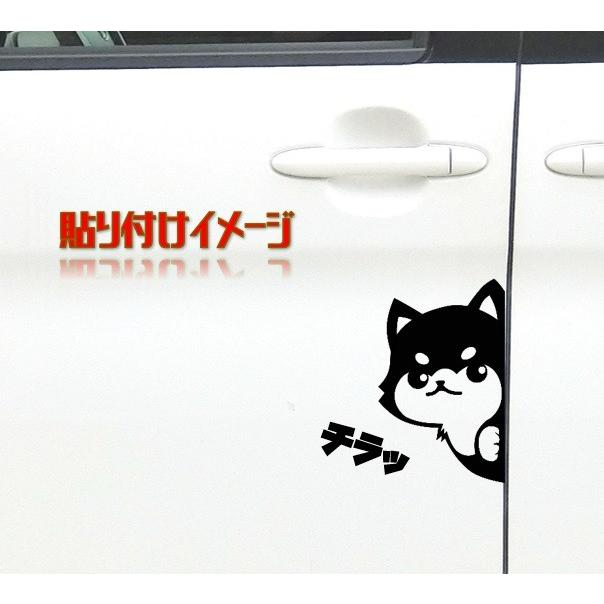 ひょっこり柴犬 カッティングステッカー デカール : ステッカー