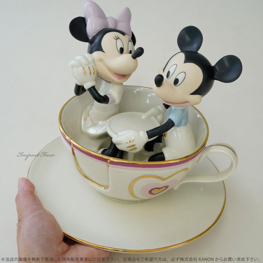 LENOX ミッキー・ミニー ティーカップ置物 レノックス LENOX ミッキー＆フレンズ Mickey's Teacup Twirl