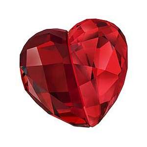 スワロフスキー　置物　ハート　Love Heart SWAROVSKI（スワロフスキー） ラブハート ライトシャム Love Heart