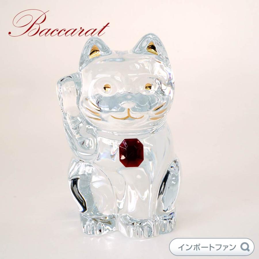 バカラ クリスタル 招き猫 レッドオクトゴン ラッキー キャット バカラ クリスタル 招き猫 レッドオクトゴン ラッキー キャット