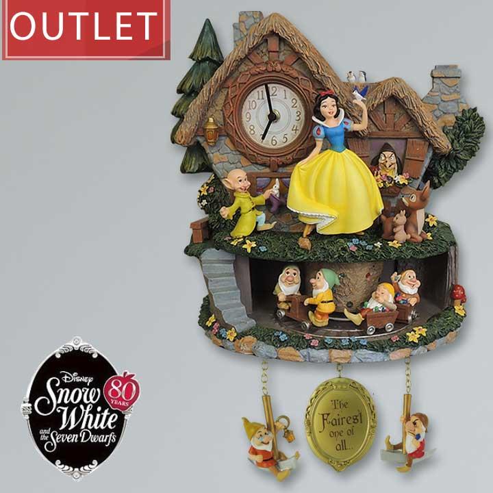 訳あり アウトレット ＳＡＬＥ 白雪姫と7人の小人 壁時計 ディズニー 