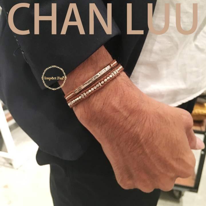 チャンルー メンズ シルバーナゲットミックス シングルラップ ブレスレット チャン・ルーCHAN LUU 正規品｜importfan｜06