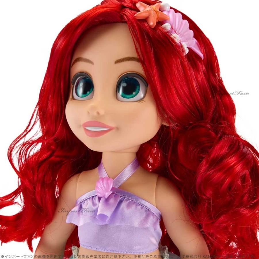 ディズニー ワンスアポンアストーリー リトルマーメイド アリエル ヘアコーム付き ドール 人形 Disney ギフト プレゼント □の画像