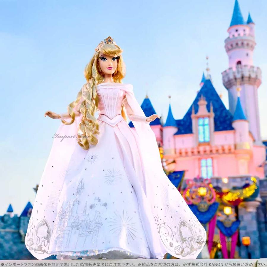 ディズニー 2025年 ディズニーランド70周年記念 眠れる森の美女 オーロラ姫 世界限定5900点 ドール 人形 Disney ギフト プレゼント □の画像