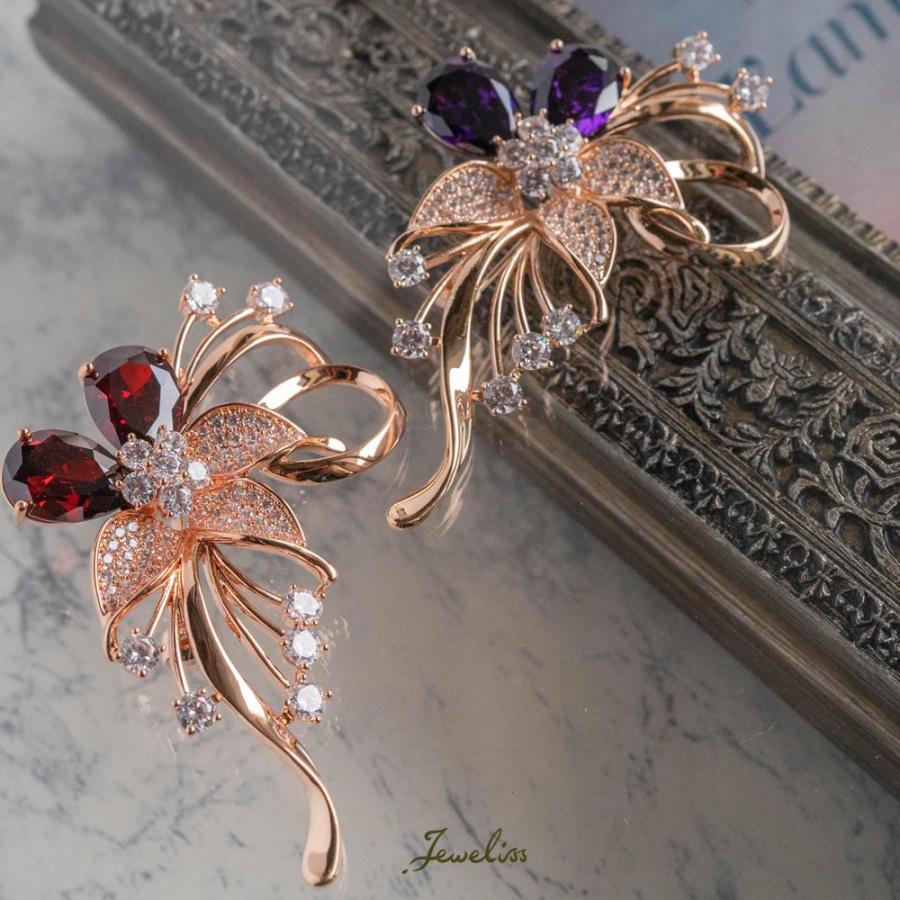 Jeweliss フラワー ブローチ ブルーメル Blumel クリスタル Jeweliss フラワー ブローチ ブルーメル Blumel クリスタル