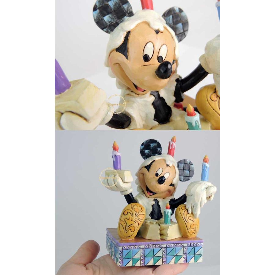 ジムショア ミッキーマウス 誕生日ケーキ あなたへ ディズニー 4033281 Here's To You-Mickey Mouse With Birthday Cake Figurine JimShore｜importfan｜03