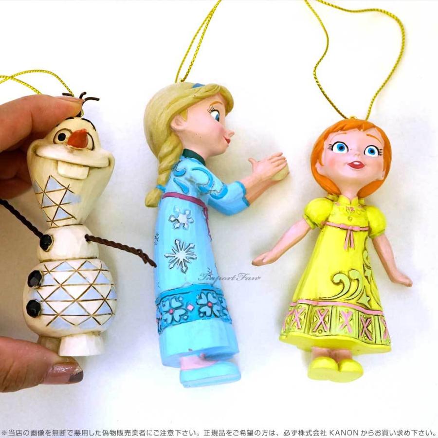 Disney ジムショア アナとエルサとオラフ オーナメント 3点 Disney ジムショア アナとエルサとオラフ オーナメント 3点