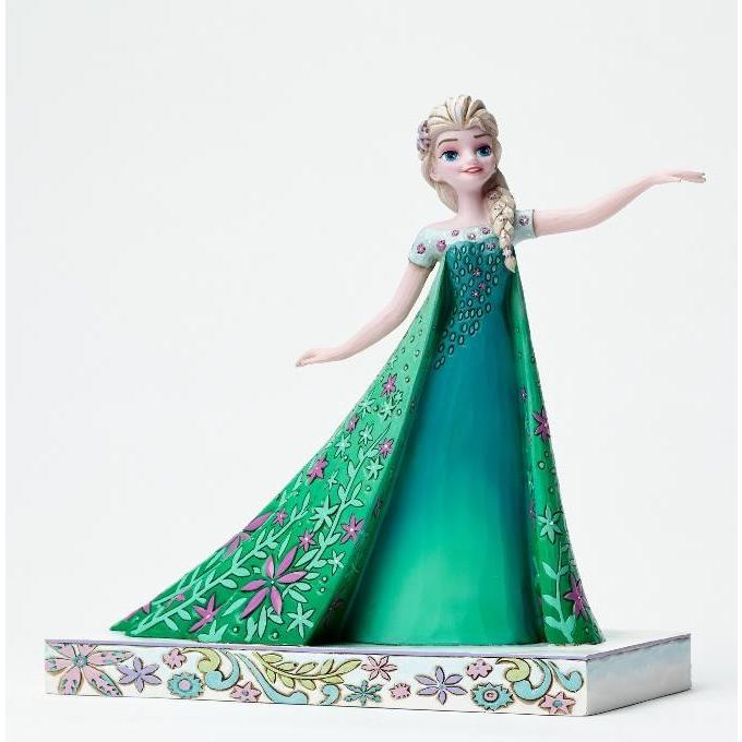 ジムショア エルサ 春のお祝い アナと雪の女王 ディズニー 4050881 Celebration of Spring-Frozen Fever Elsa Figurine JimShore | Disney | 02