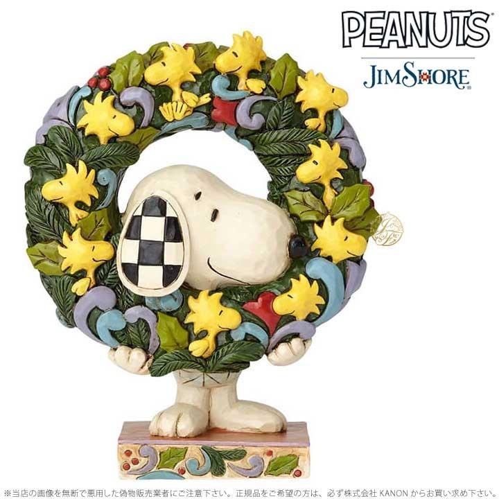 ジムショア スヌーピーとウッドストックのリース クリスマス チャーリー ブラウン Jim Shore Snoopy With Woodstock Wreath Jim インポートファン 通販 Yahoo ショッピング