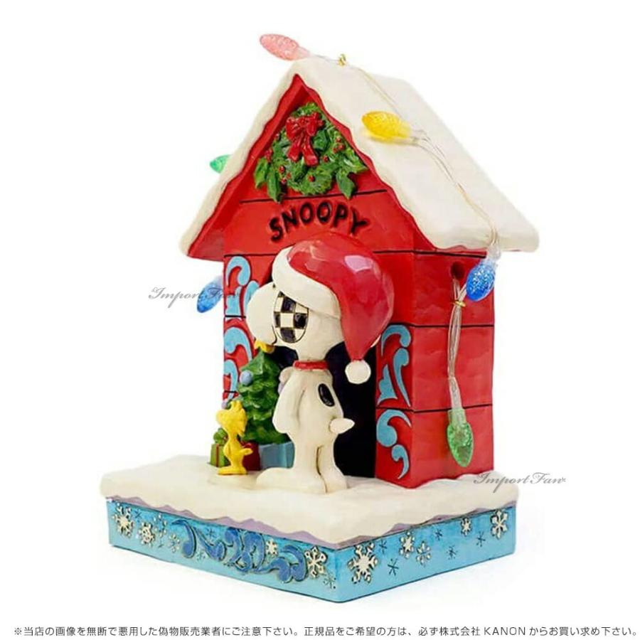 ジムショア スヌーピー ウッドストック 犬小屋 ライト クリスマス
