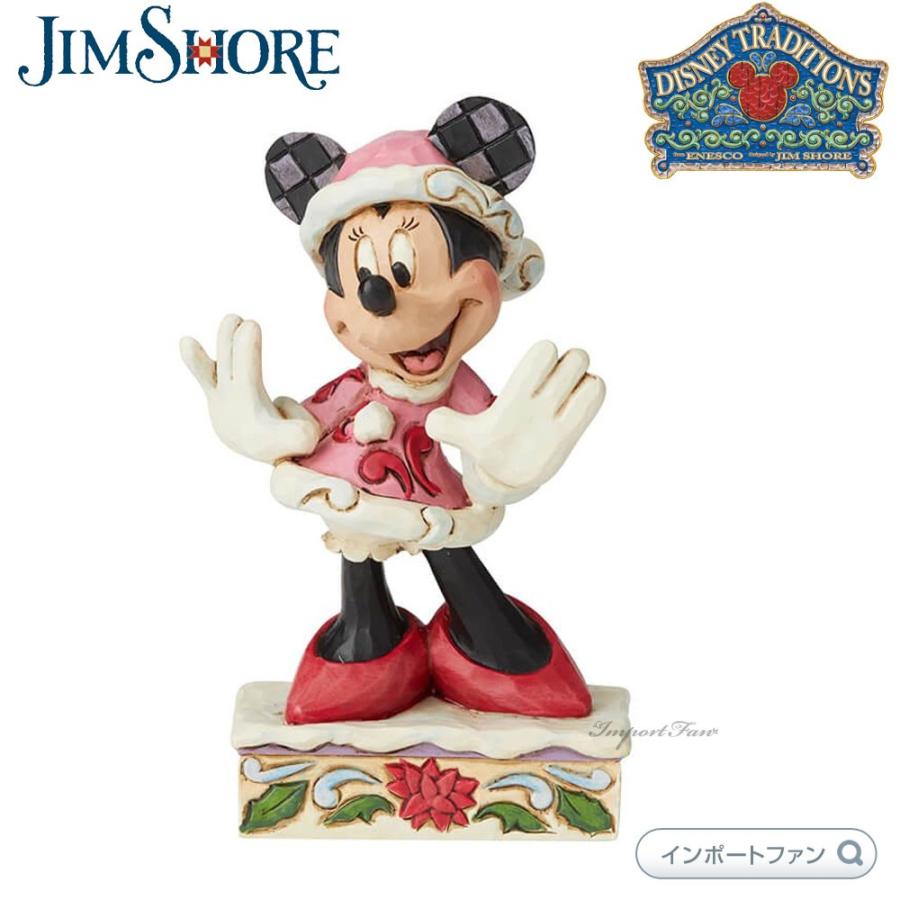 ジムショア ミニー クリスマス パーソナリティ サンタクロース 6002843 Minnie Christmas Personality JimShore