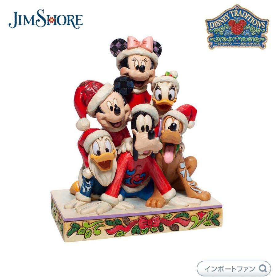 ジムショア ミッキー＆友達 ピラミッドクリスマス ミニー ドナルド グーフィー ディズニー 6007063 Christmas Mickey & Friends Disney JimShore □｜importfan