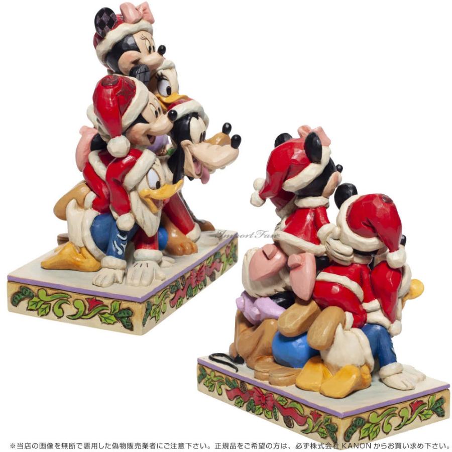 ジムショア ミッキー＆友達 ピラミッドクリスマス ミニー ドナルド グーフィー ディズニー 6007063 Christmas Mickey & Friends Disney JimShore □｜importfan｜05