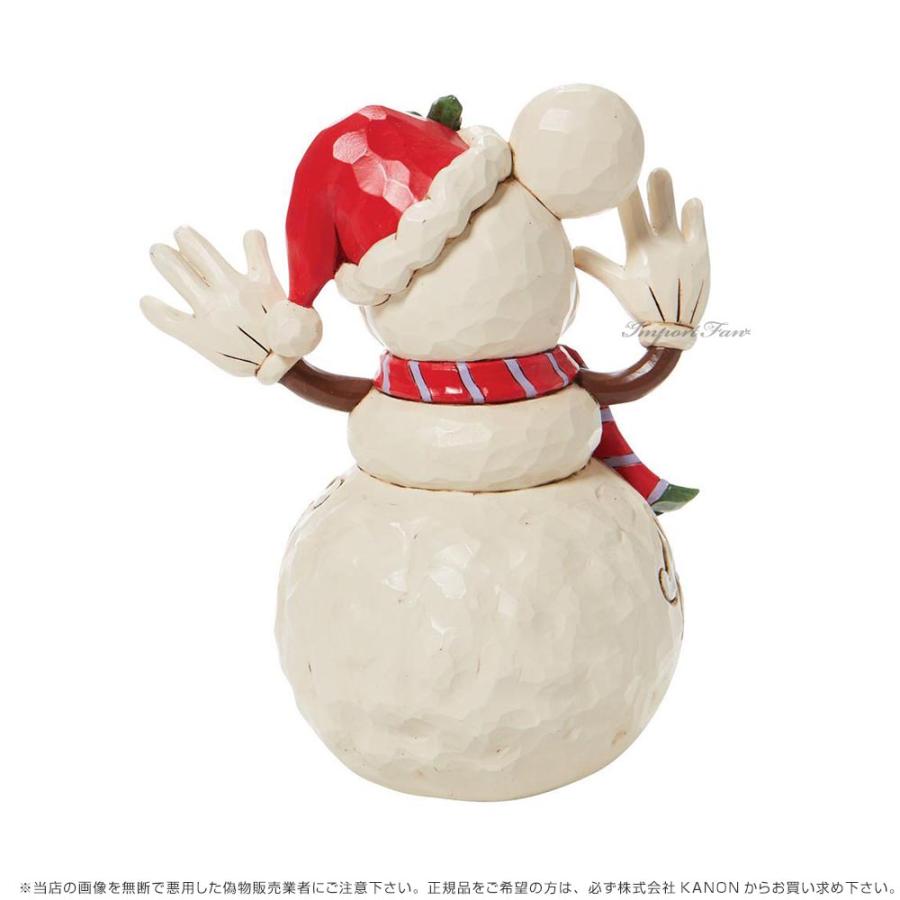 ジムショア ミッキーマウス スノーマン 雪だるま クリスマス ディズニー 6008976 Mickey Mouse Snowman JimShore ギフト プレゼント □｜importfan｜04