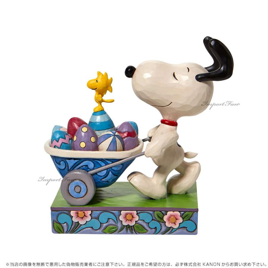 スヌーピー イースター　フィギュア　ヴィンテージ SNOOPY（スヌーピー） ジムショア イースター 手押し車 ピーナッツ