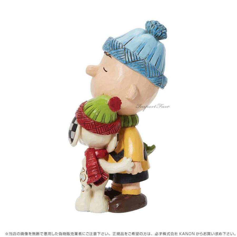 スヌーピー＆チャーリーブラウン ハグ クリスマス ピーナッツ 6013043 Snoopy & Charlie Brown Hugging JimShore 【讚】 □