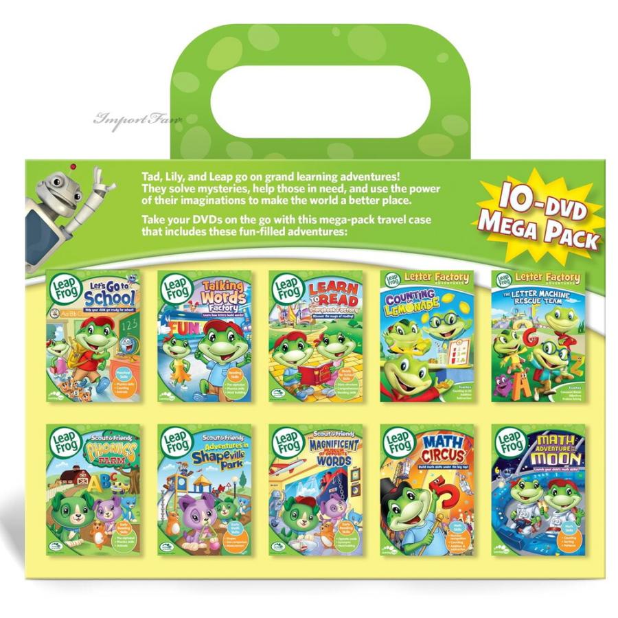 LeapFrog リープフロッグDVD 10枚セット　知育玩具 Leapfrog LEARNwithLEAP 10-Dvd Mega Pack リープフロッグ DVD 10枚