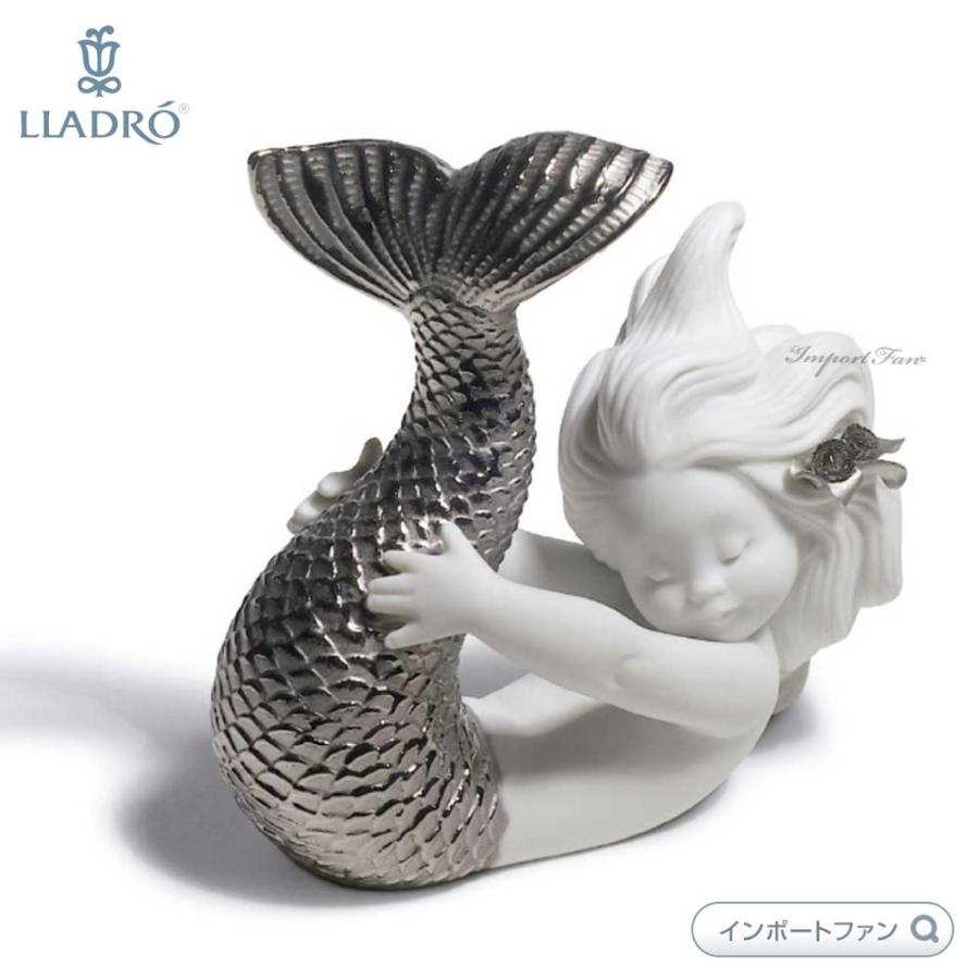 LLADRO リヤドロ 可愛いマーメイド シルバー リデコ 人魚 置物 LLADRO リヤドロ 可愛いマーメイド シルバー リデコ 人魚 置物