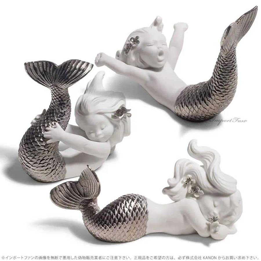 LLADRO リヤドロ 可愛いマーメイド シルバー リデコ 人魚 置物 LLADRO リヤドロ 可愛いマーメイド シルバー リデコ 人魚 置物