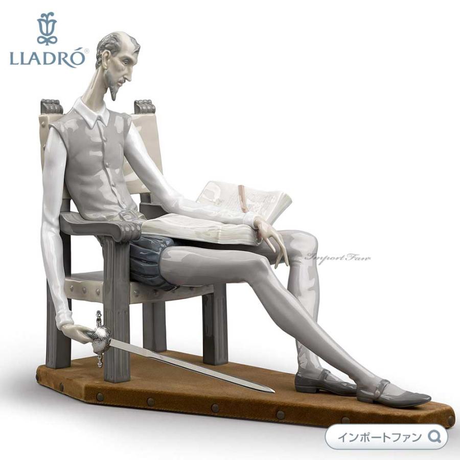 LLADRO リヤドロ 本を読むキホーテ ドン・キホーテ 置物 LLADRO リヤドロ 本を読むキホーテ ドン・キホーテ 置物