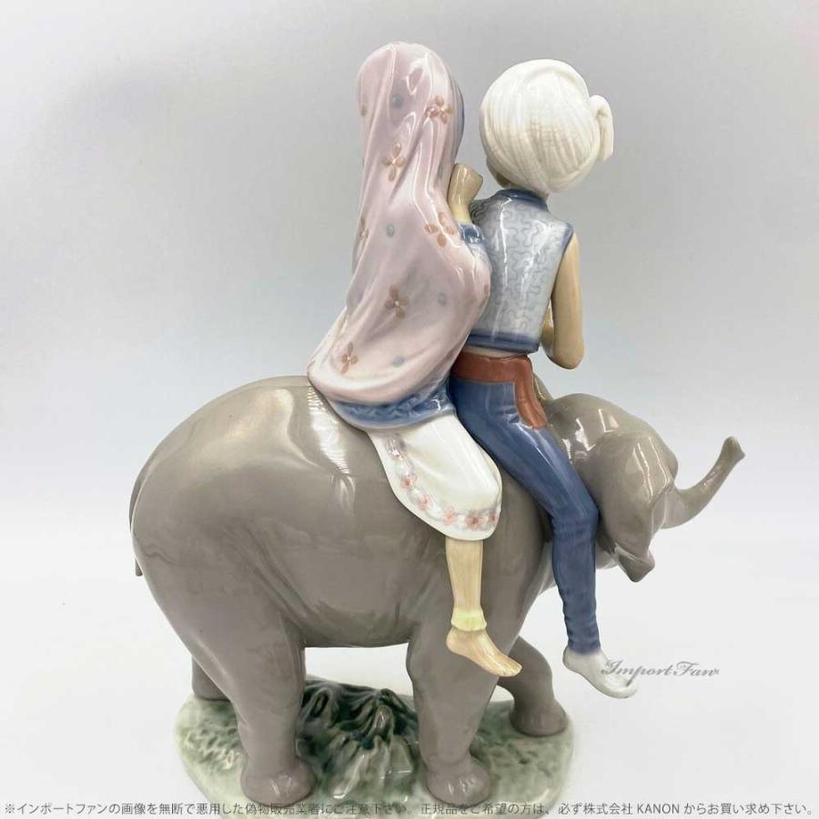 LLADRO リヤドロ 象にまたがって ゾウ 少年 少女 置物 01005352 LLADRO リヤドロ 象にまたがって ゾウ 少年 少女 置物 01005352