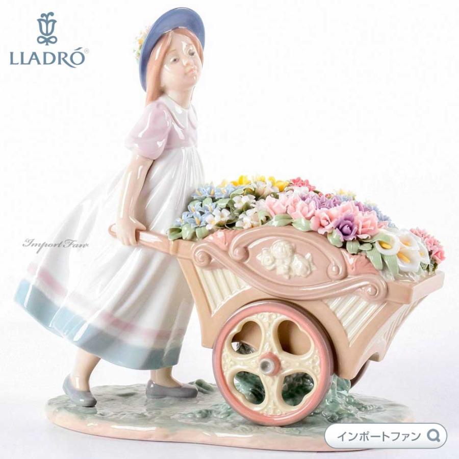 LLADRO リヤドロ 可愛いお花屋さん 荷車 少女 置物 01006251 LLADRO リヤドロ 可愛いお花屋さん 荷車 少女 置物 01006251