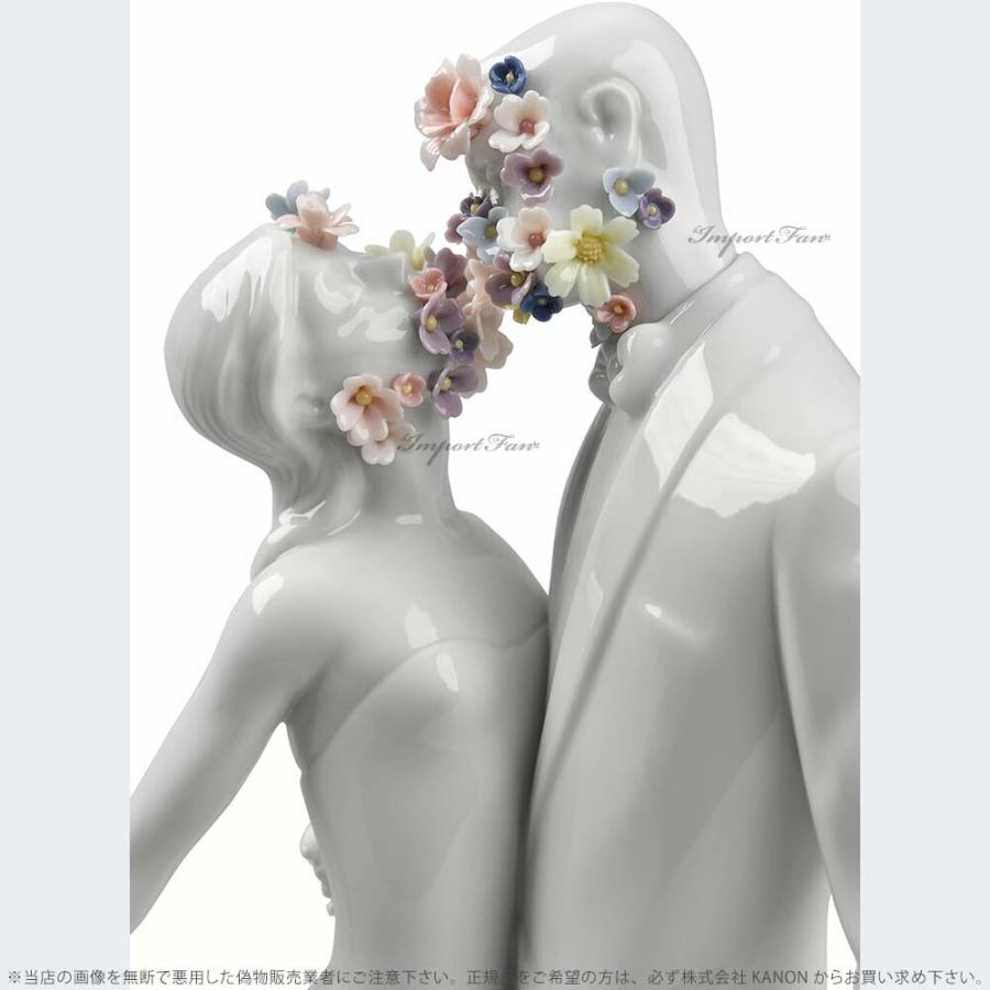 リヤドロ LOVE 愛 芽ばえる 夫婦 カップル 男性 女性 花 結婚 ウェディング 01007231 LLADRO Love I □の画像
