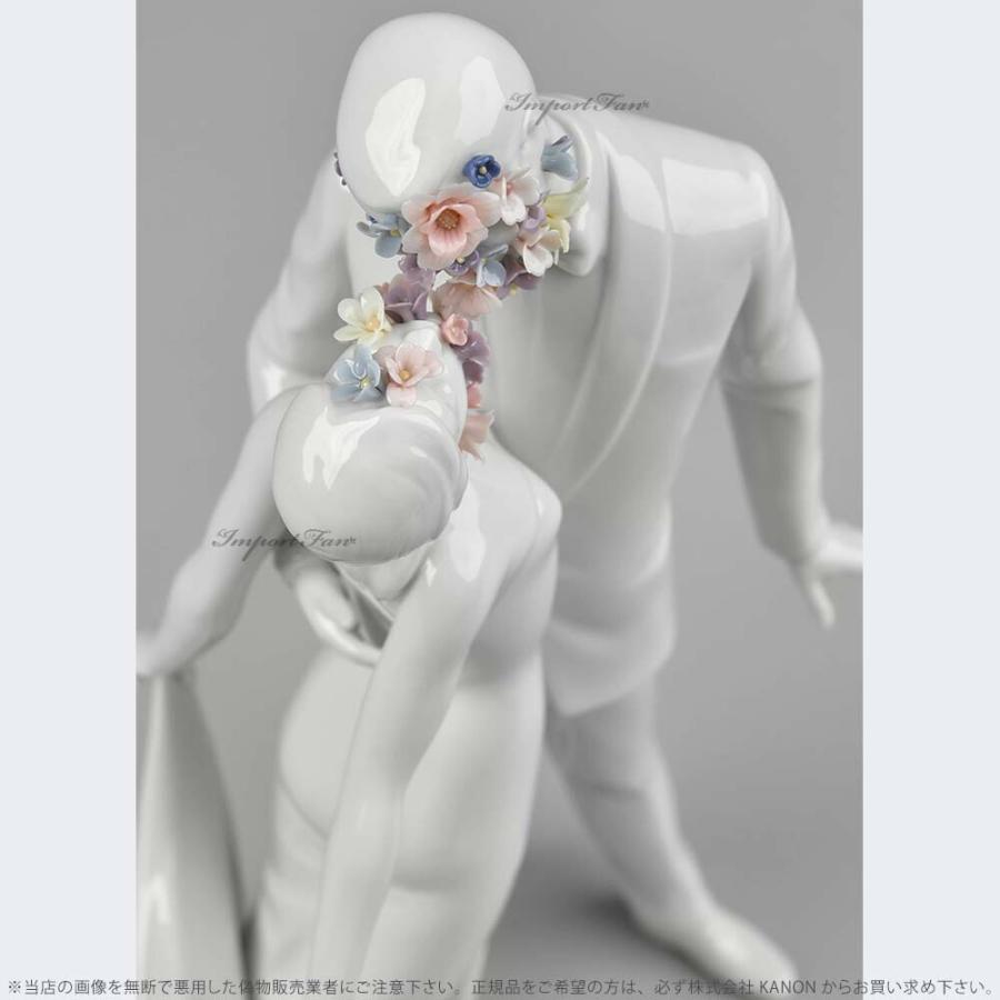 リヤドロ LOVE 愛 芽ばえる 夫婦 カップル 男性 女性 花 結婚 ウェディング 01007231 LLADRO Love I □の画像