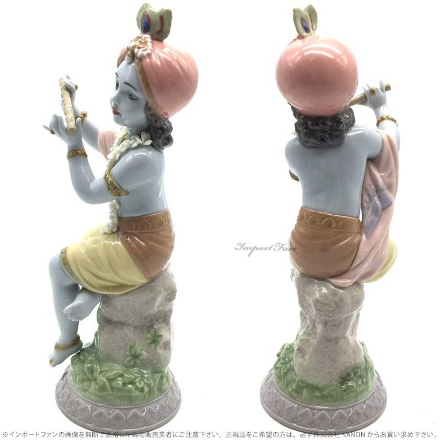 リヤドロ クリシュナ ヒンズー教 ヴィシュヌ神 置物 01008122 LLADRO ギフト プレゼント □の画像